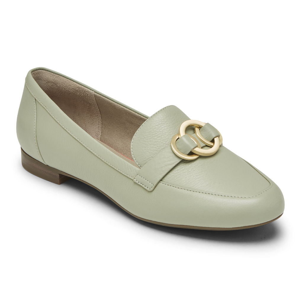 Rockport Loafers For Womens Olive - Total Motion Tavia Ring - XE4638071